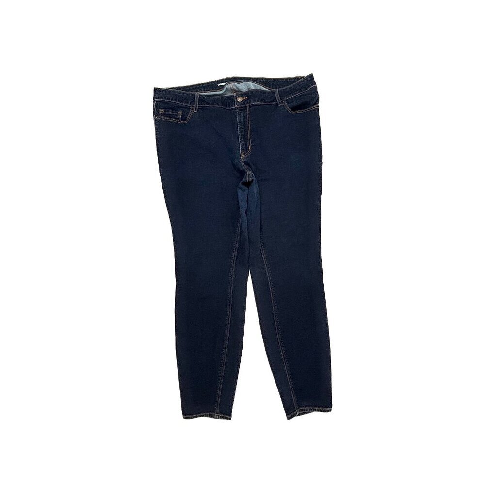 Old Navy Mid Rise Super Skinny Women's size 20 Dark Blue Denim jeans